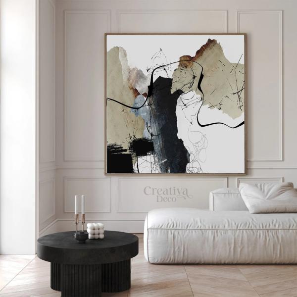 Abstrait Noir  & gris 