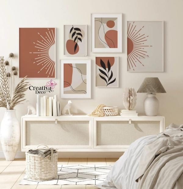 Pack de 6 Orange Beige 