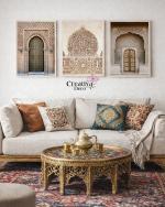Architecture Islamique Arabesque Porte Beige 