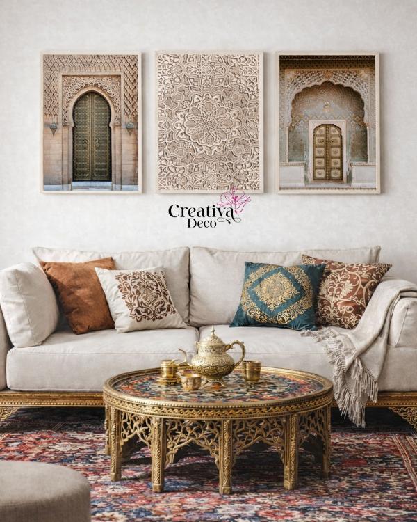 Architecture Islamique Arabesque Porte Beige 
