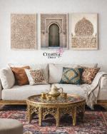 Architecture Islamique Arabesque Porte Beige 