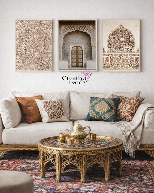 Architecture Islamique Arabesque Porte Beige 