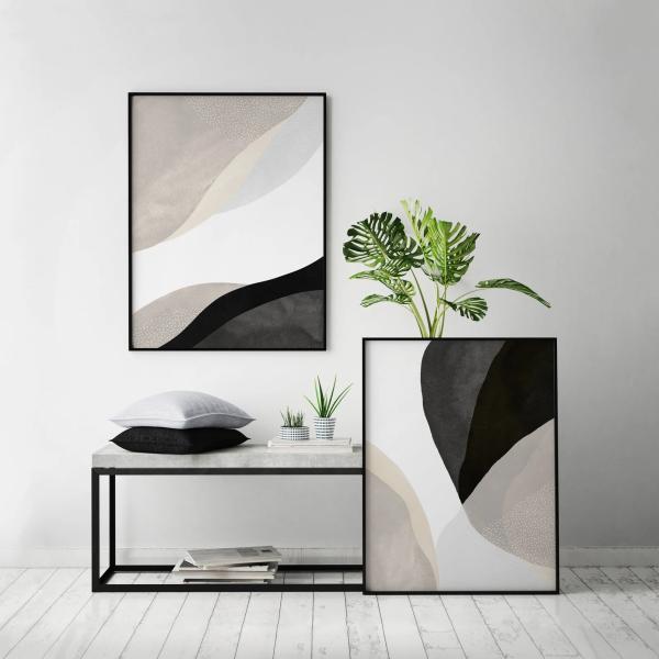 Équilibre Beige & Noir gris 