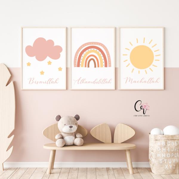 Rainbow islamique Rose 