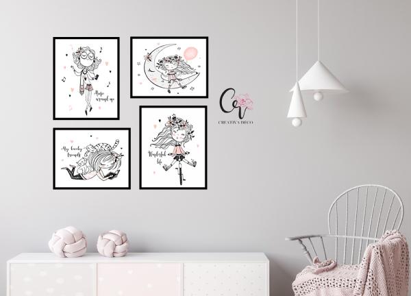 petite fille en rose 
